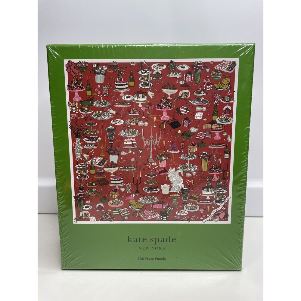 Kate Spade New York Holiday Table 500 Piece Puzzle Sealed Brand New 22x22